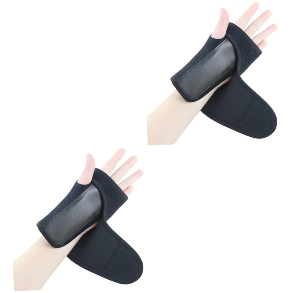 Hkhbjs 2Pcs Adjustable Sports Wristband Wrist Splint For Sprain Support Wrist Protector Steel Plate Brace