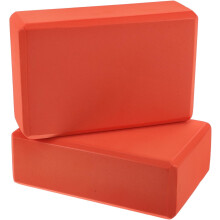 2 stuks EVA yogablokken met hoge dichtheid, oranje, 120 g, lichtgewicht schuimblokken