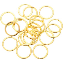20 handgefertigte, polierte Metall-Schlüsselringe (25 mm Spaltringe) – Tragbares Schlüsselanhänger-Zubehör