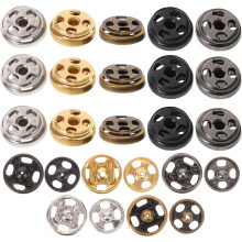 100 sets van 6 mm mini koperen drukknopen voor kleding, opnaaibare metalen drukknopen