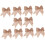 20pcs Bow Decoration for Christmas Tree Present Wrapping Bows DIY Xmas Decorations 1