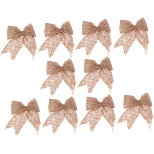 20pcs Bow Decoration for Christmas Tree Present Wrapping Bows DIY Xmas Decorations