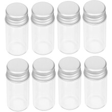 20pcs Mini Glass Bottles for Essential Oils Cosmetic Vials for Travel Toiletries Liquid Bottles for Makeup Samples