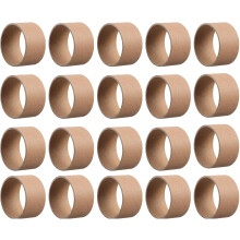 20 Stück braune Pappröhren für Bastelarbeiten, runde Papierröhren, DIY-Bastelrollen