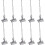 Accessoires pour embouts de cordon de 20 mm, fermoirs, extrémités de ruban, boucle en fer 1