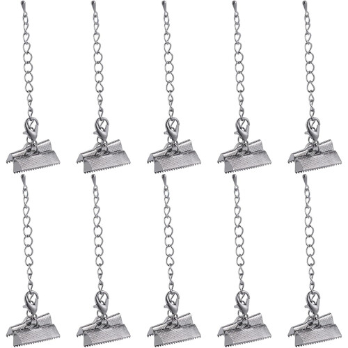 Accessoires pour embouts de cordon de 20 mm, fermoirs, extrémités de ruban, boucle en fer