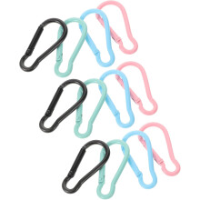 20pcs Mini clipes de mosquinho de alumínio coloridos doce tom snap ganchos redondo cabeça fivela