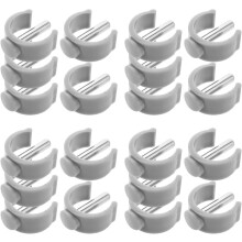 20 stuks C-vormige klempen vervangingsvergrendelingsbeugel wandelstokgesp klem accessoires