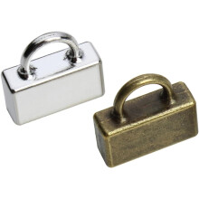 Fivelas de cordão de couro de liga de 20pcs Fivelas de metal de fixação de fivela de jóias DIY para pulseira que faz acessórios de artesanato