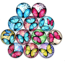 20 pièces de patchs en pierre précieuse en verre de 10 mm de couleurs assorties pour la création de bijoux DIY