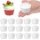 Modellini per torte a forma di cupcake e muffin, 20 pezzi in schiuma bianca leggera 1
