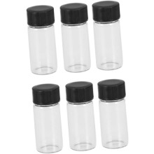 20 Stück versiegelte kleine Glasfläschchen mit Schraubverschluss für Reiseutensilien und Parfüm