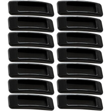 20 selbstklebende Schrankschubladengriffe aus schwarzem ABS-Material, geeignet für Schubladen.