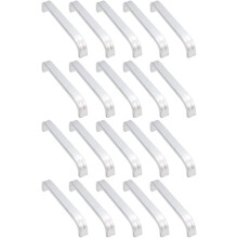 20 Schubladengriffe aus Aluminiumlegierung mit glatter Oberfläche und elegantem silbernen Finish
