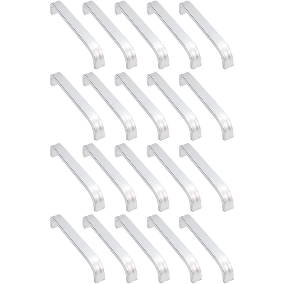 20Pcs Aluminum Alloy Drawer Knobs With Smooth Surface And Stylish Silver Finish 5455468330797