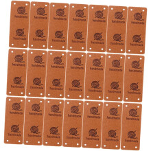 20 etichette da cucito in similpelle goffrata, realizzate a mano, per abbigliamento, cappelli e borse.