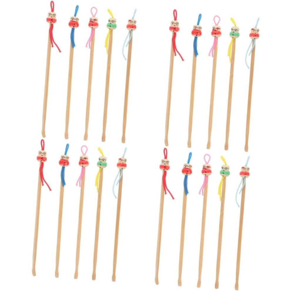 Hkhbjs 20Pcs Portable Ear Wax Removers Bamboo Ear Tools Hanging For Removal Tool Delicate