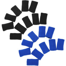 20 stuks vingerhoesjes van elastisch nylon voor volleybal, badminton, artritis, training en sport.