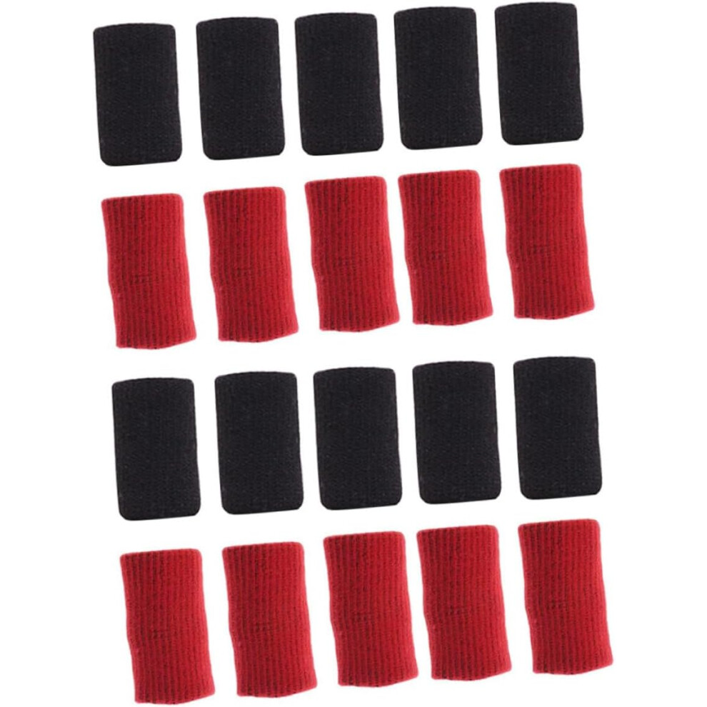 Hkhbjs 20Pcs Nylon Finger Protective Cots Elastic Sports Finger Sleeves