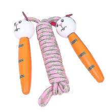 Adjustable Skipping Rope Kids Adults with Wooden Handles Braided Tangle-free Jump Rope for Fun And O