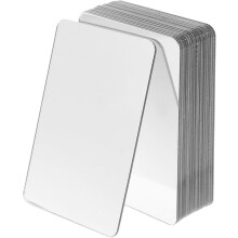 20 Stück 50x70x1MM Mini-Quadrat-Acrylspiegel, weich reflektierende Spiegelplatten