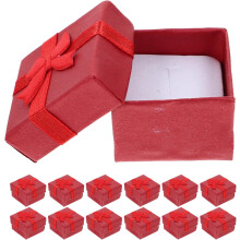 20 Stück leere Schmuckkästchen aus Karton mit Schwammfutter, klein, für Halsketten, Armbänder und Ohrringe