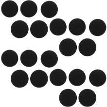 20 boutons en métal recouverts de tissu noir, en forme de champignon, ronds de 20 mm, pour la couture