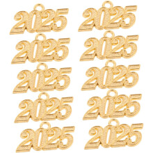 20 Stück DIY-Jahresanhänger aus Metalllegierung für Halsketten, Armbänder und Schmuckherstellung – Bastelbedarf