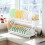 Double Layer Dish Drying Rack For Kitchen-Milky white 4