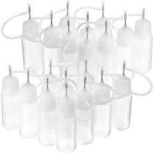 Lot de 20 flacons applicateurs à embout aiguille de 10 ml, flacons distributeurs de colle à pression