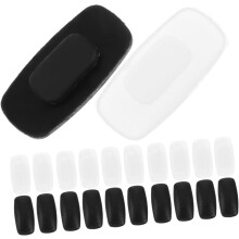 20 Paar rechteckige Silikon-Nasenpads für Brillen, Ersatz für rutschfeste Nasenpads