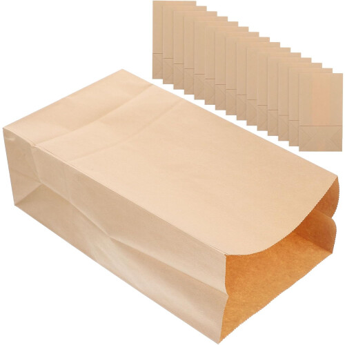 20 wiederverwendbare Kraftpapiertüten für den Lebensmitteleinkauf