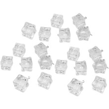 20 Stück eisförmige Anhänger, DIY-Schmuckzubehör, dekorative Eis-Charms