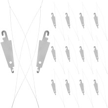 20 Stück Nadeleinfädler aus Edelstahl, Einfädelhilfe für Handnähen, Kreuzstich, Stickerei und Quilten