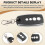 Compatible with KING GATES STYLO2K 433.92MHz Rolling Code Garage Gate Remote Controller 2
