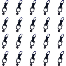 20 Stück leichte Karabiner-Flaschenverschlüsse aus Aluminiumlegierung mit Nylonbändern