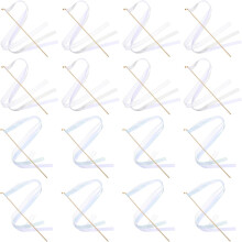 20Pcs Party Ribbon Streamers Wands with Bells, Fairy Wedding Wands