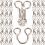 20pcs Metal Eye Sewing Closures Hooks with Diamond Accent 1