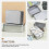 3 Pcs Tinplate Storage Box with Lid, Multipurpose Wedding Candy Tin Container 3