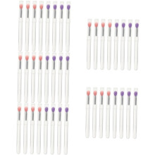 40 aplicadores de maquillaje de silicona para sombras de ojos, pintalabios y tapas de maquillaje.