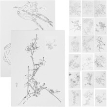 20 Blatt Aquarell-Skizzenpapier für Zeichnungen und Graffiti, tragbar, 140 g/m²