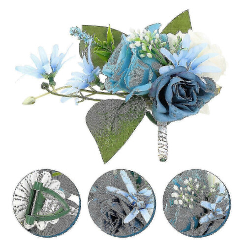 Broche délicate pour corsage de mariage, ornée de fleurs. 2