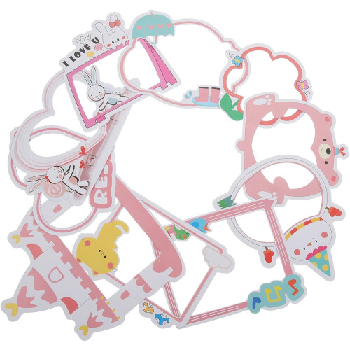 Cartoon Frame Stickers 20 Folhas Autoadesivos Decorativos