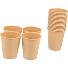 Set mit 20 Kraftpapierbechern und Kraftpapier-Lebensmittelbehältern für Partys, Halter für heiße und kalte Getränke