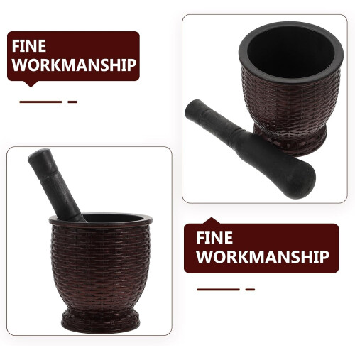 Multi-Function Garlic Crush Pot Pestle Plastic Ergonomic Pestle Design Crusher for Garlic Kitchen Tool 2