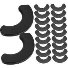 20Pcs Borracha halter suportes almofadas à prova de choque equipamento de fitness proteção tapetes