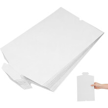 20 Stück Wäschefaltbretter aus Papier, Hemdenfaltbretter, weiß, kreative Faltbretter