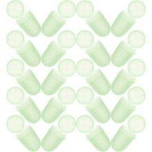 20 unidades de cestas de plástico blancas luminosas para cebo de camarones, trampas de pesca con red, cubos pequeños desmontables para cebo.
