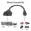 HDMI Splitter 1 in 2 Out Adapter Cable for HDMI Signal Split Duplication 2