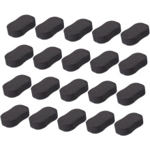 Lot de 20 éponges à cheveux, brosses à dépoussiérer pour le cou et éponges nettoyantes pour le visage